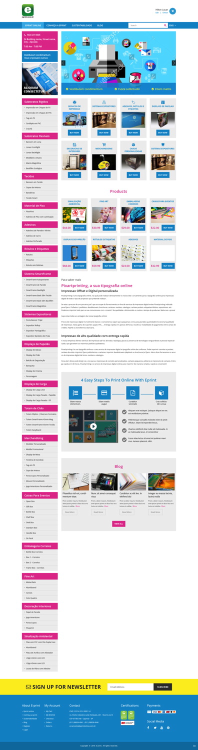 Web Design by pb for Eprint | Design #17820178