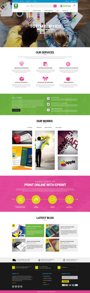 Web-Design von Dream Logo Design für Eprint | Design: #17838534