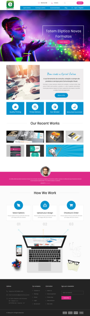 Web Design by Dream Logo Design for Eprint | Design #17838535