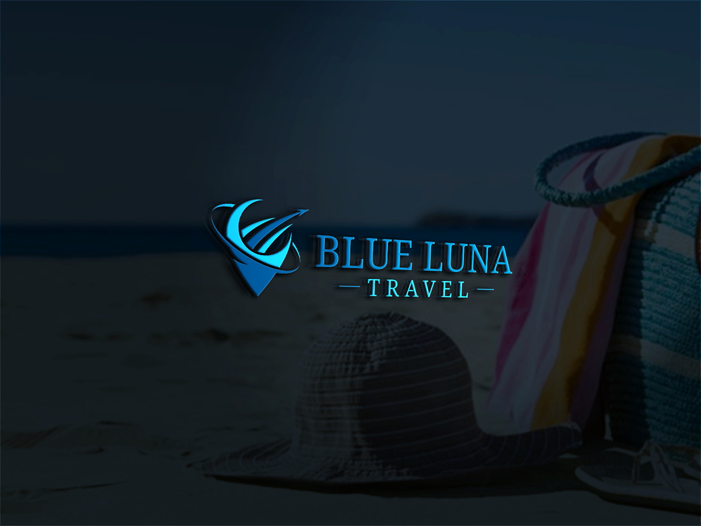 Logo Design by Logo Parlor for Blue Luna Travel | Design #17806365