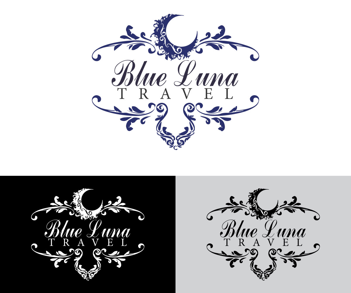 Logo Design by eMARK for Blue Luna Travel | Design #17809404
