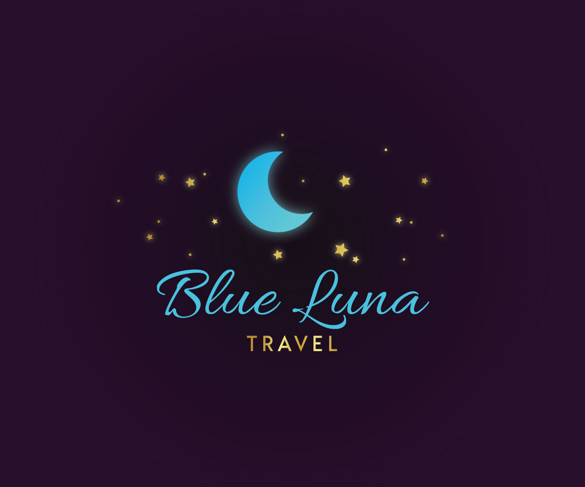 Logo Design by 91.kremena.petrova for Blue Luna Travel | Design #17810843