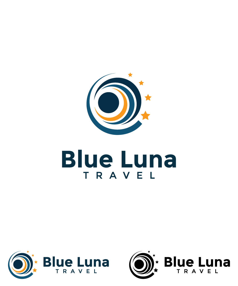 Logo Design by Wild Geek for Blue Luna Travel | Design #17811477