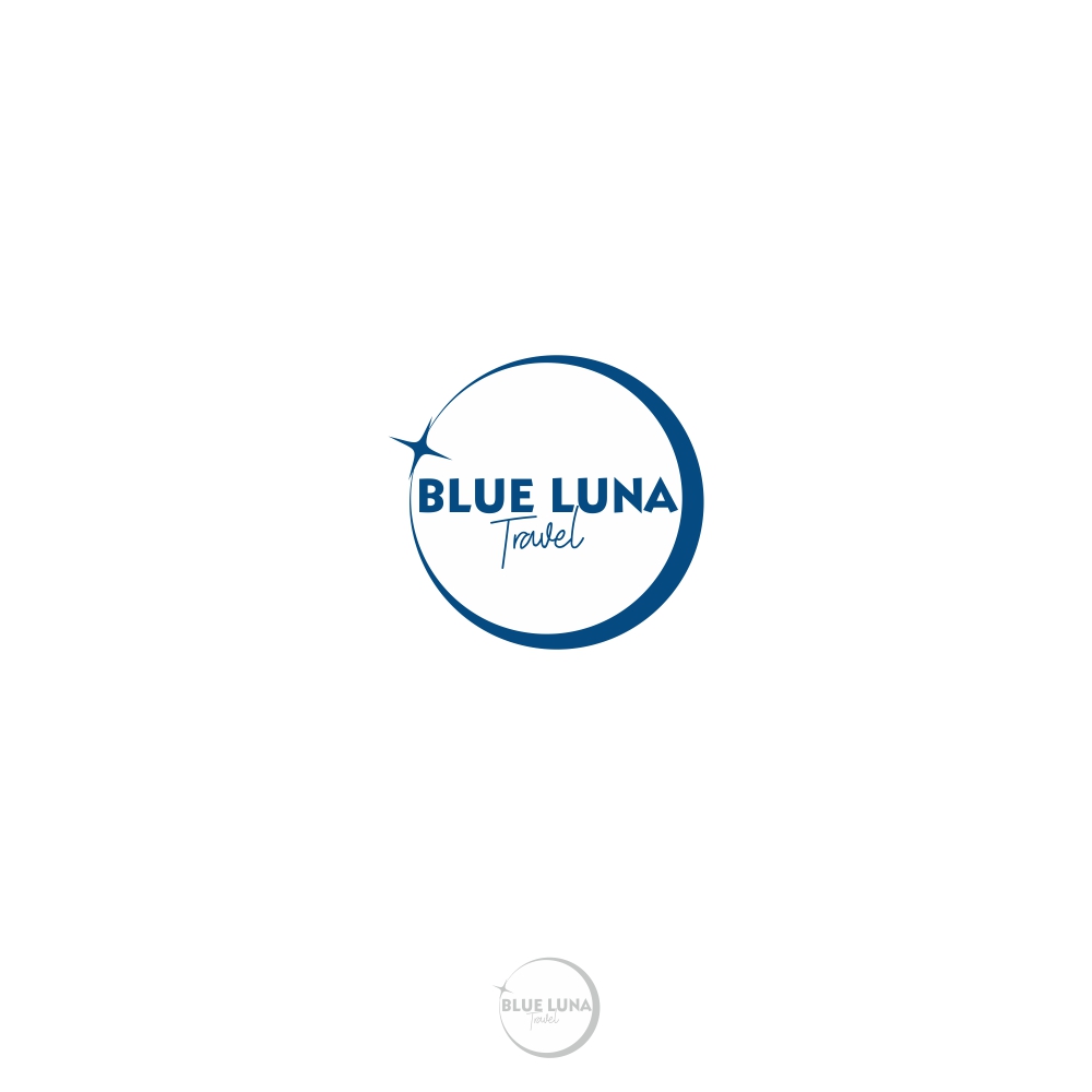 Logo Design by Basksh Designs for Blue Luna Travel | Design #17806739
