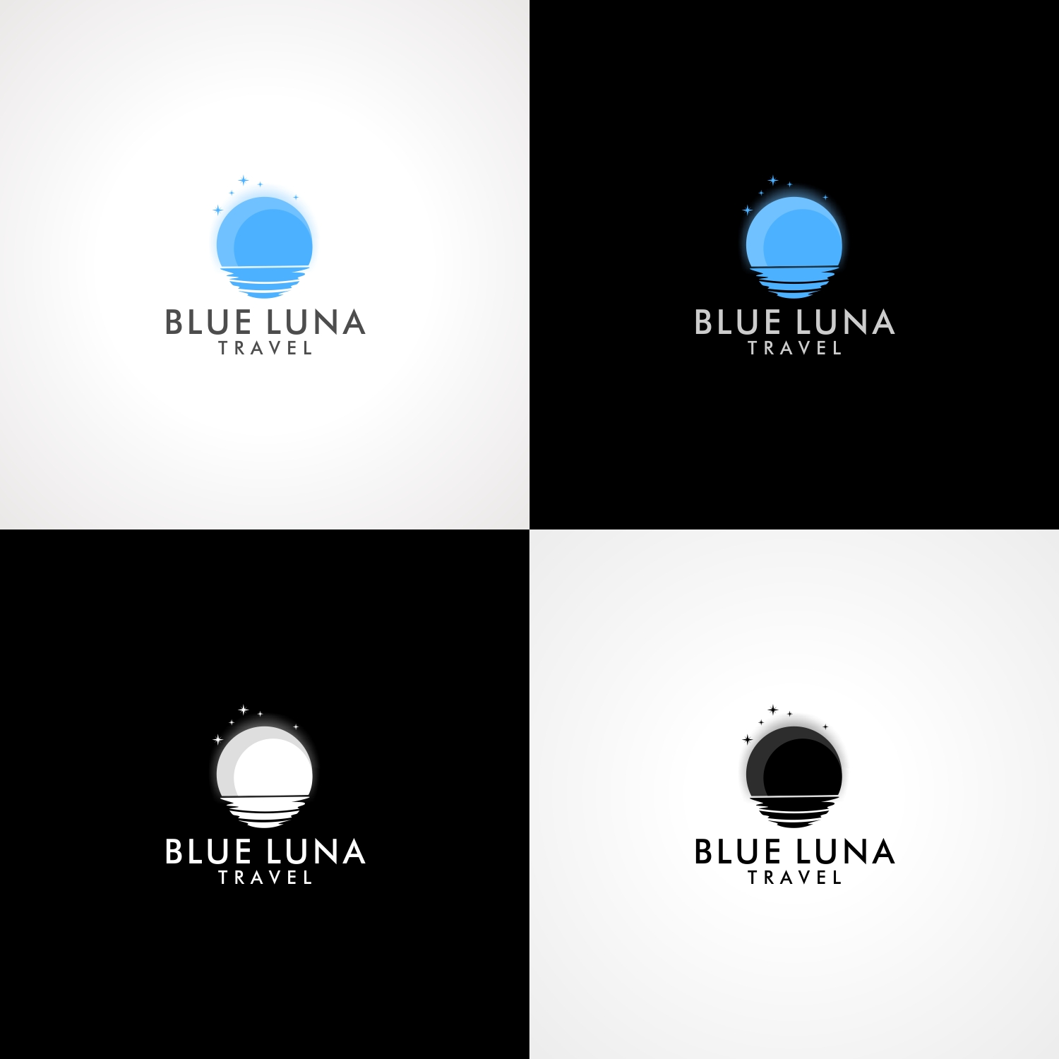 Logo Design by Joenet Jayawarna for Blue Luna Travel | Design #17806862