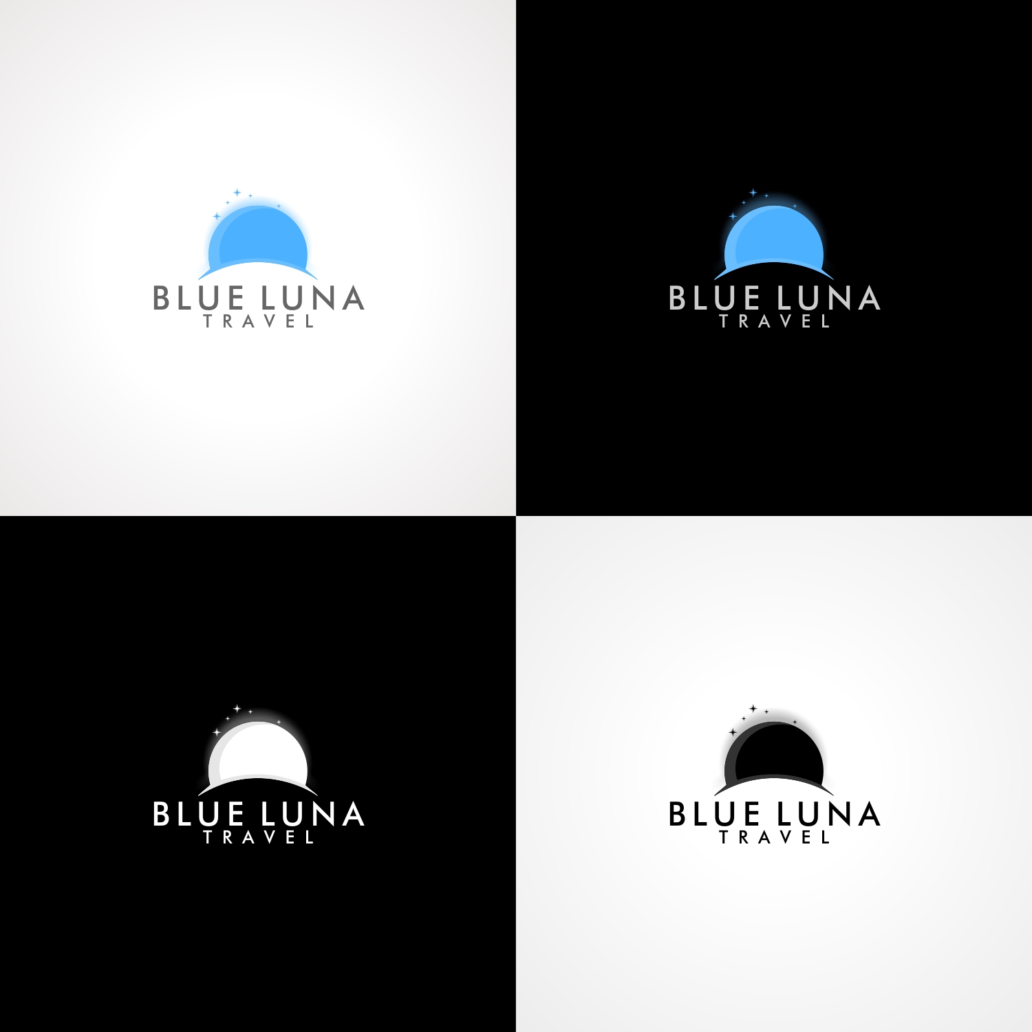 Logo Design by Joenet Jayawarna for Blue Luna Travel | Design #17807346