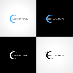 Logo Design by Joenet Jayawarna for Blue Luna Travel | Design: #17807360