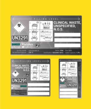 Modern labels for Safebox products | Diseño de Etiqueta por Milos Jovic