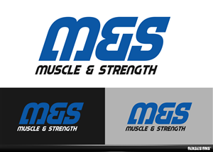 Muscle & Strength  or M&S | Logo Design by gekgrfx