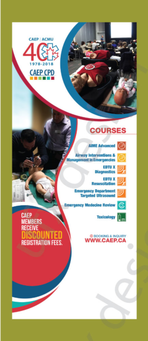 Design de Poster par UrbainFX pour Canadian Association of Emergency Physicians | Design : #17918308