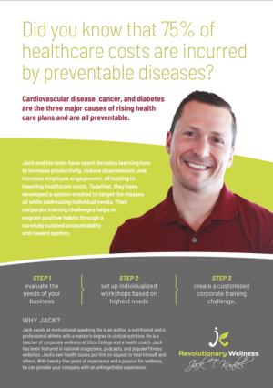 Flyer-Design von Channel Studio (previously Embrya Studio) für Jack Kunkel's Revolutionary Wellness | Design #17919670