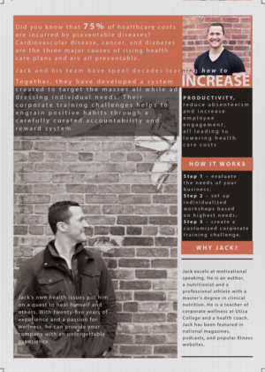 Flyer-Design von diana popescu für Jack Kunkel's Revolutionary Wellness | Design #17908151
