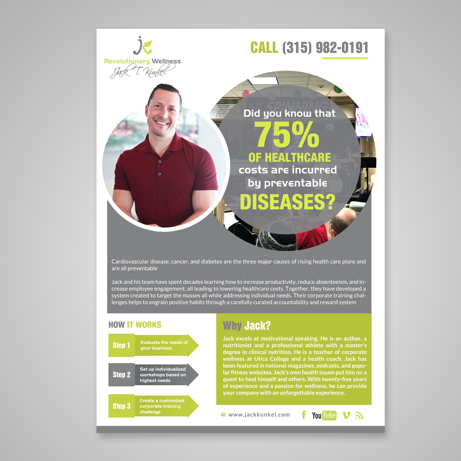 Flyer-Design von creative.bugs für Jack Kunkel's Revolutionary Wellness | Design #17880300