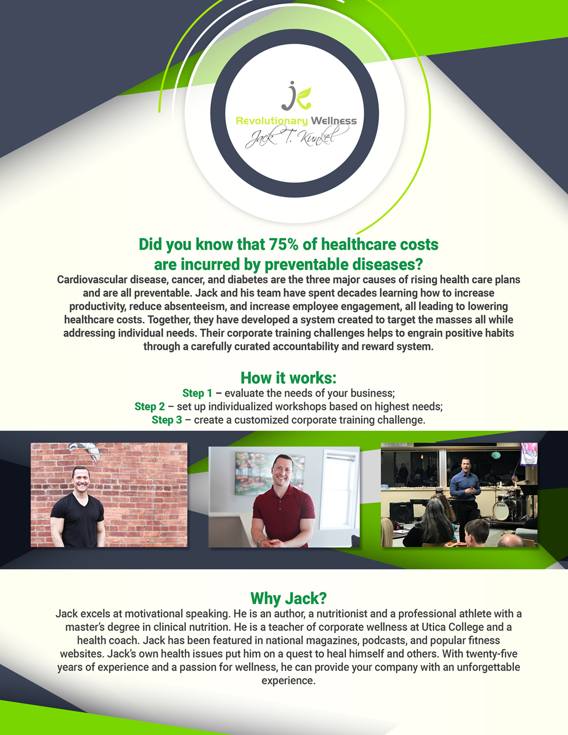 Flyer-Design von John Dobson für Jack Kunkel's Revolutionary Wellness | Design #17894127