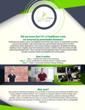 Flyer-Design von John Dobson für Jack Kunkel's Revolutionary Wellness | Design #17894127