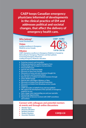 Poster-Design von Deziners Zone für Canadian Association of Emergency Physicians | Design: #17836001