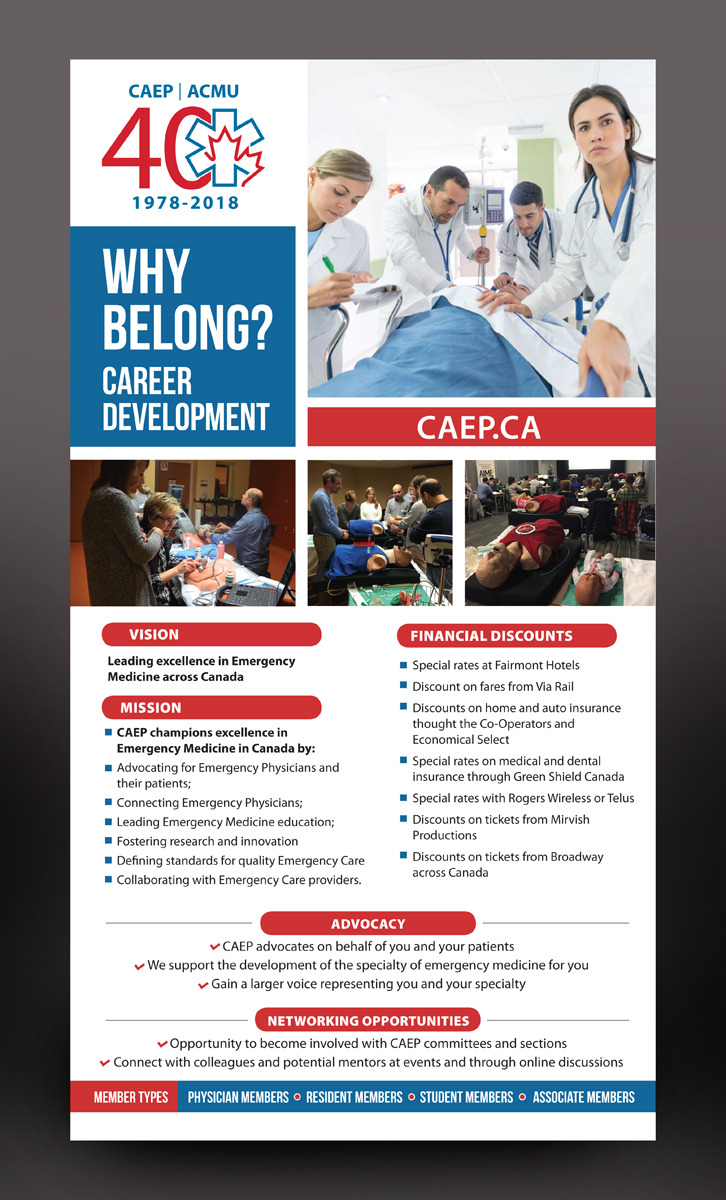 Design de Poster par rkailas pour Canadian Association of Emergency Physicians | Design #17845131