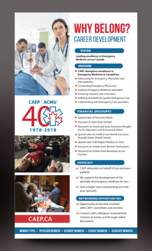 Canadian Association of Emergency Physicians Membership Poster Design | Poster-Design von rkailas