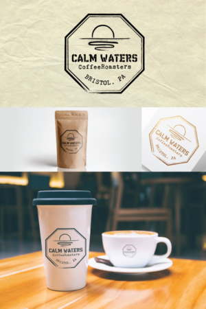 Calm Waters Coffee Roasters (would also like Bristol PA added for certain applications) | Diseño de Logo por 91.kremena.petrova