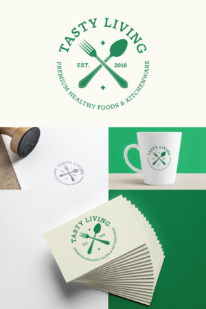 Tasty Living | Logo Design by 91.kremena.petrova