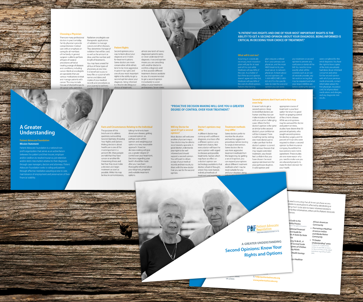 Brochure Design by Beckon Designs for Patient Advocate Foundation | Design: #2757664