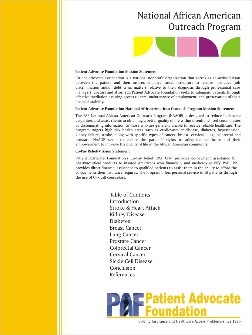 Brochure Design by PAWAN GRAPHICS for Patient Advocate Foundation | Design #2803667