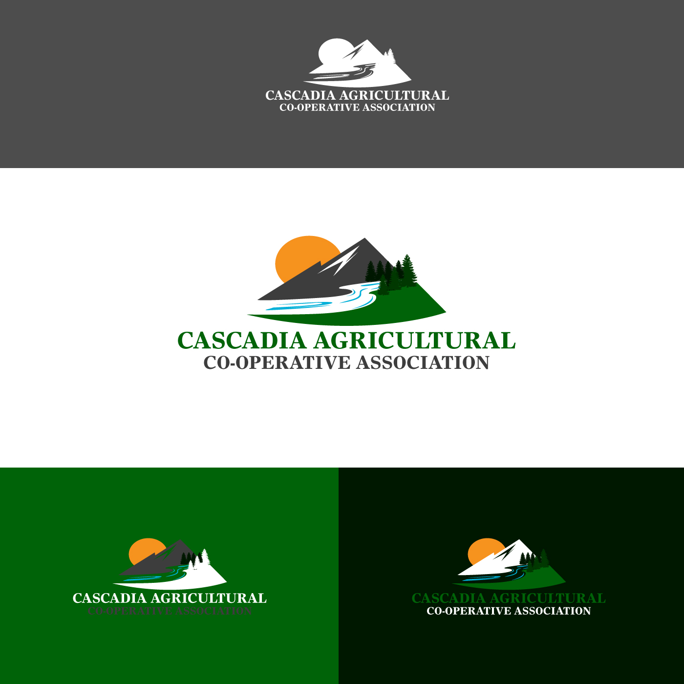 Logo-Design von aspiremedia für Cascadia Agricultural Co-operative Association | Design #17835776
