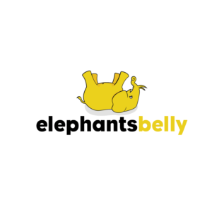 elephantsbelly (sometimes we add 'made by' on our final deliverables and packaging) | Logo Design by borzoidd