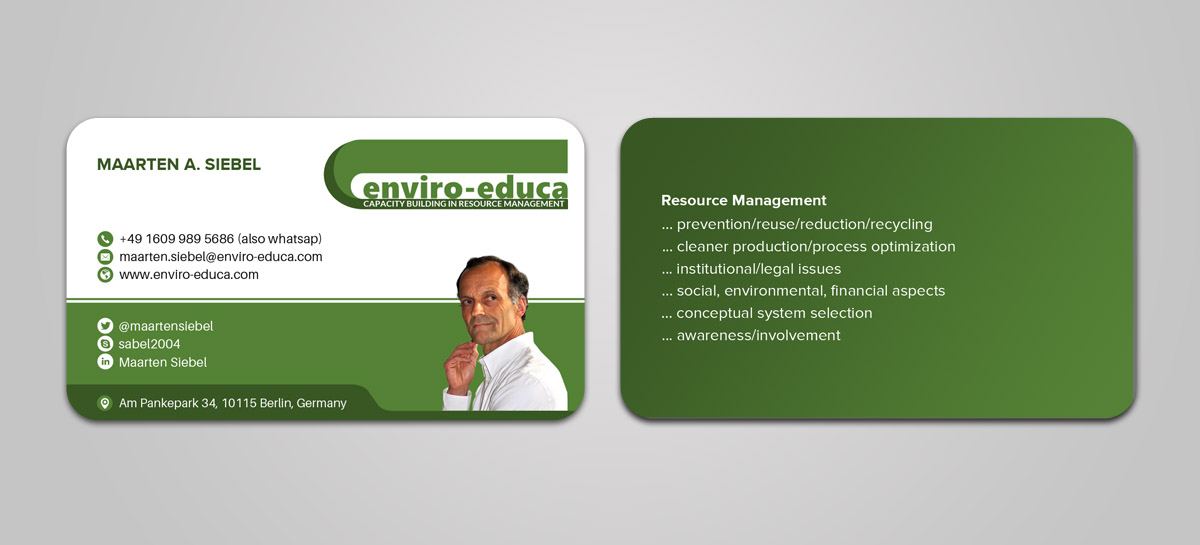 Business Card Design by Sandaruwan for ENVIRO-EDUCA | Design #17871888