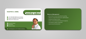 Capacity building in Resource Management | Visitenkarten-Design von Sandaruwan