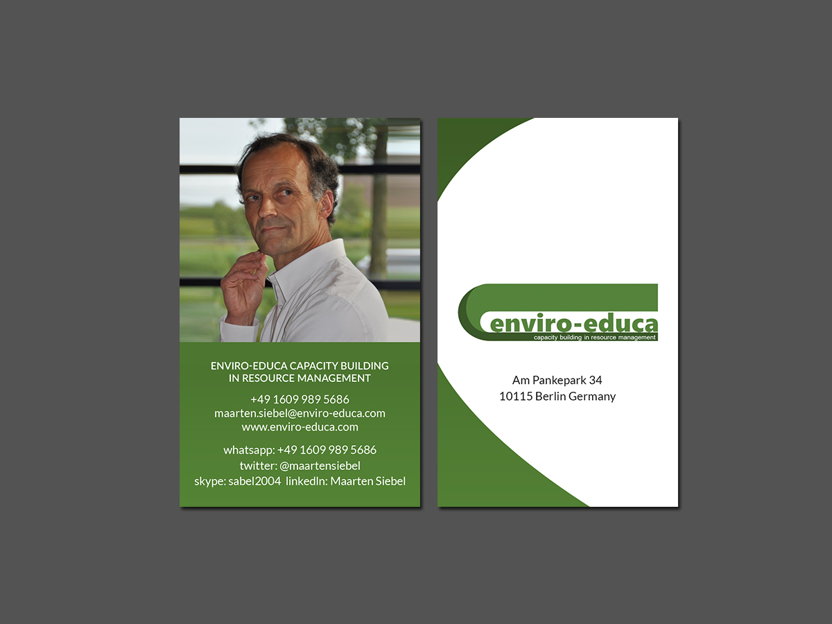 Business Card Design by Creations Box 2015 for ENVIRO-EDUCA | Design #17837527