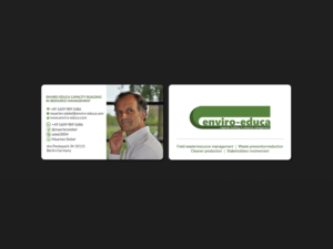Business Card Design by Creations Box 2015 for ENVIRO-EDUCA | Design: #17837532