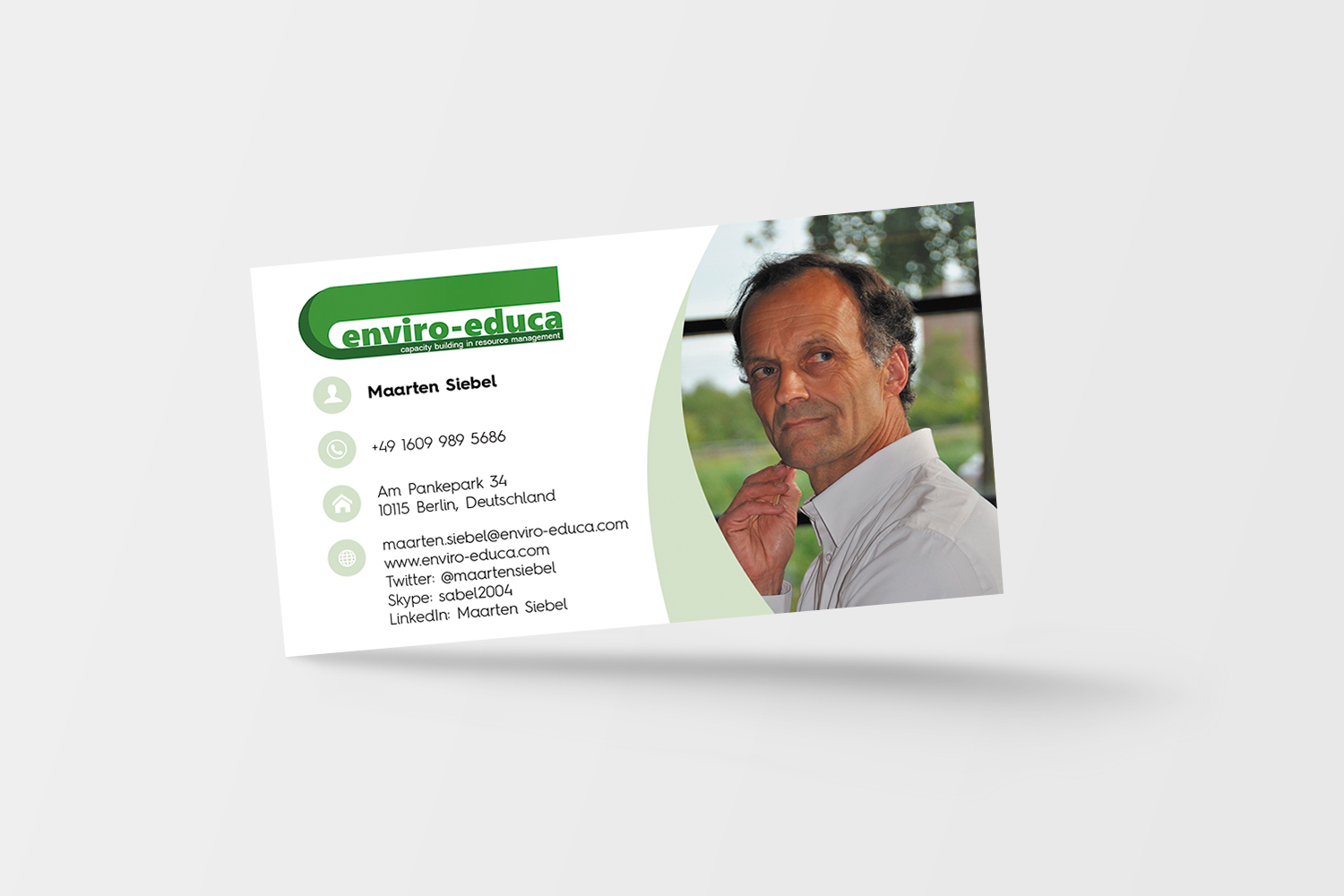 Business Card Design by isabel.paoli for ENVIRO-EDUCA | Design #17835648