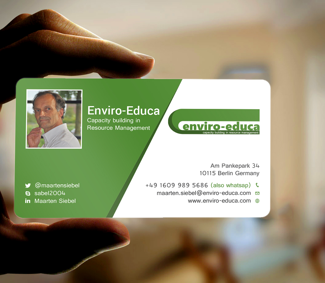 Business Card Design by Tripti Ranjan Gain for ENVIRO-EDUCA | Design #17824832