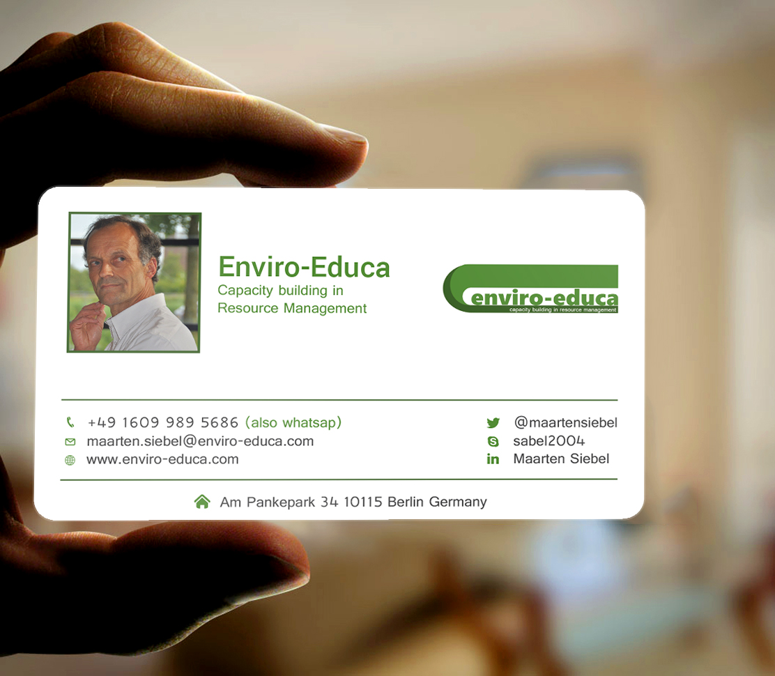 Business Card Design by Tripti Ranjan Gain for ENVIRO-EDUCA | Design #17824839