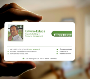 Business Card Design by Tripti Ranjan Gain for ENVIRO-EDUCA | Design: #17824839