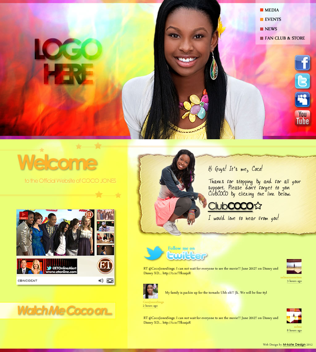 Web Design par M-Kate Design pour Real U Inc | Design #682088