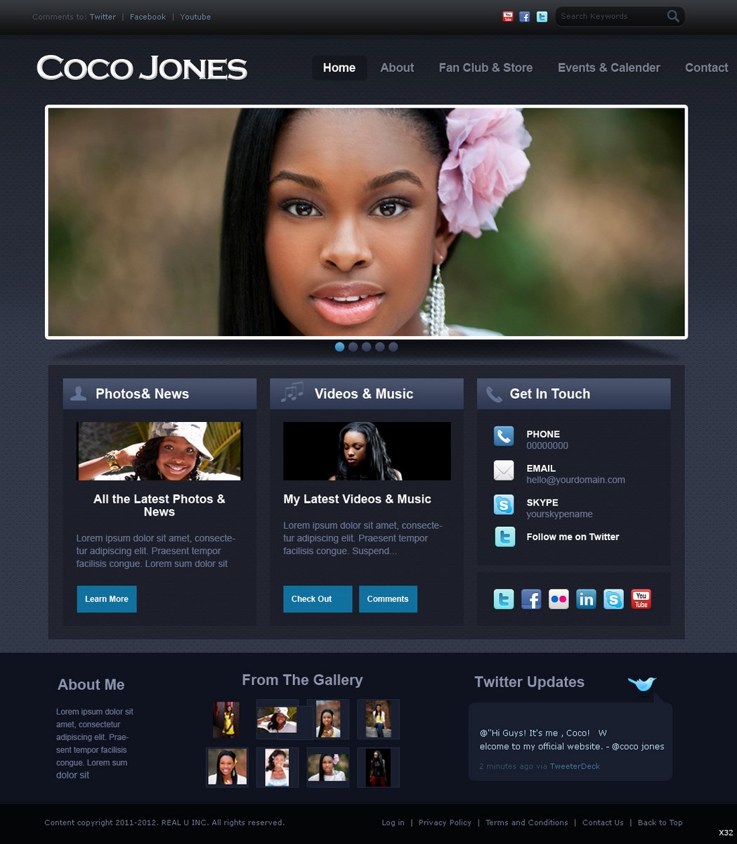 Web Design by pb for Real U Inc | Design #650864