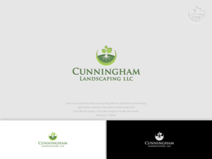 Cunningham Landscaping | Logo Design by Kejo87