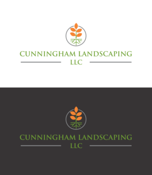 Cunningham Landscaping | Logo Design by fatiyadesign