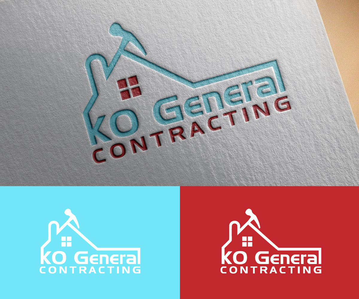 Bold, Playful, Construction Logo Design for KO General contracting by ...