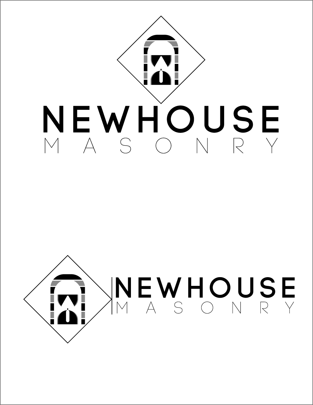 Logo Design by Master Print for Newhouse Masonry | Design #17843709