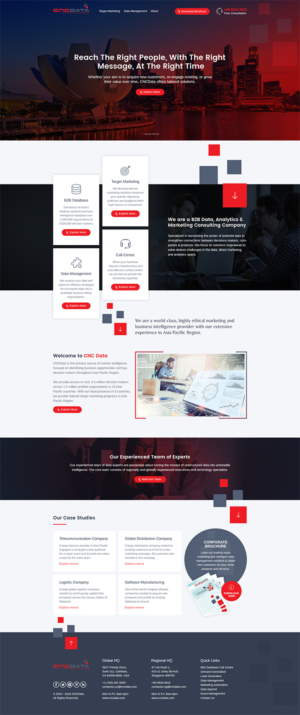 Wordpress Design by RupalTechno for CNCDATA ASIA PTE LTD | Design: #17848569
