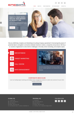 Wordpress Design by pb for CNCDATA ASIA PTE LTD | Design: #17844151