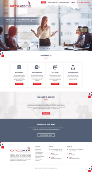 Wordpress Design by pb for CNCDATA ASIA PTE LTD | Design: #17844163