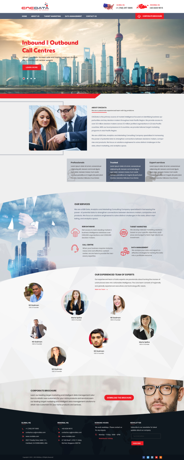 Wordpress Design by WebPixel for CNCDATA ASIA PTE LTD | Design #17968022