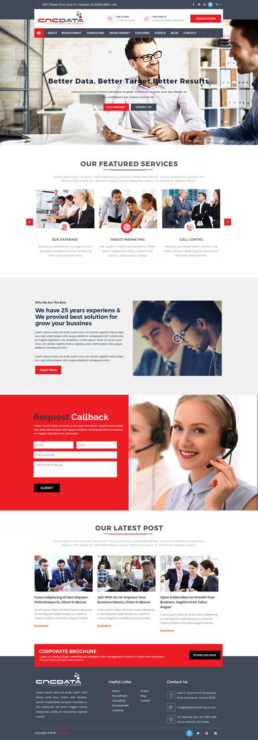 Wordpress Design by Xclusive Designers for CNCDATA ASIA PTE LTD | Design #17848437