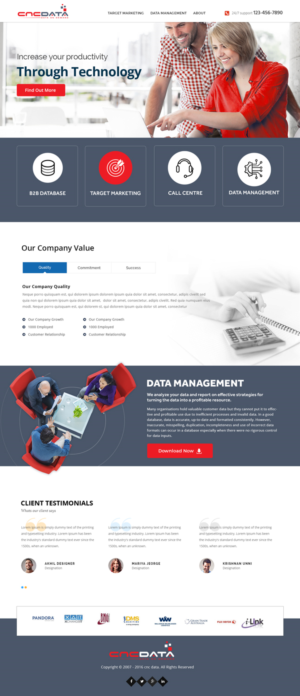 Design Wordpress par Xclusive Designer pour CNCDATA ASIA PTE LTD | Design #17870145