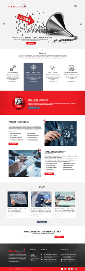 Design Wordpress par bdesigner9 pour CNCDATA ASIA PTE LTD | Design #17880537
