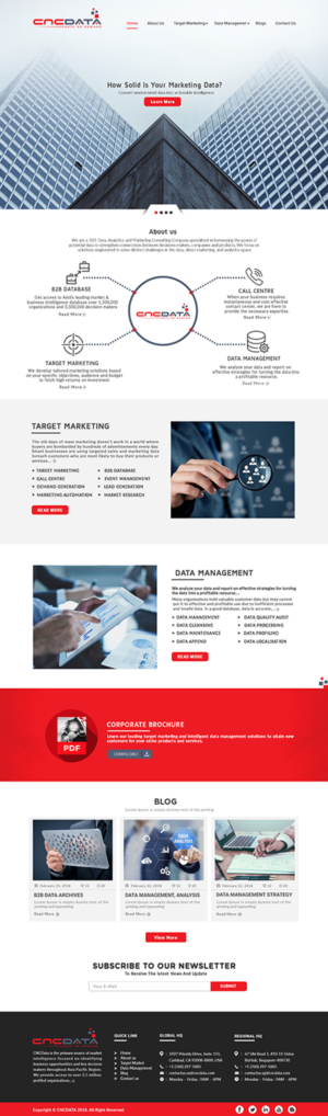 Wordpress Design by bdesigner9 for CNCDATA ASIA PTE LTD | Design: #17881047